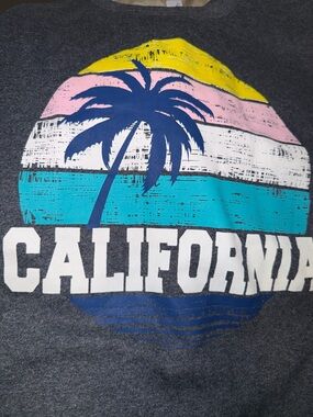 Jerzees Gray California  Oversized Crewneck Sweater| XL